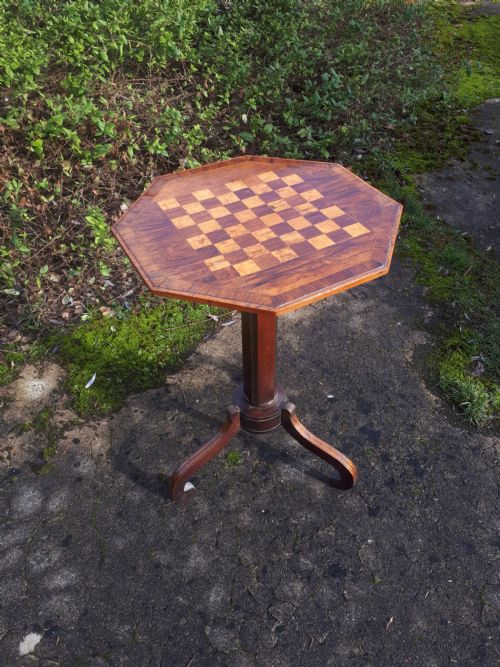 Regency Brass Inlaid Rosewood Games Table