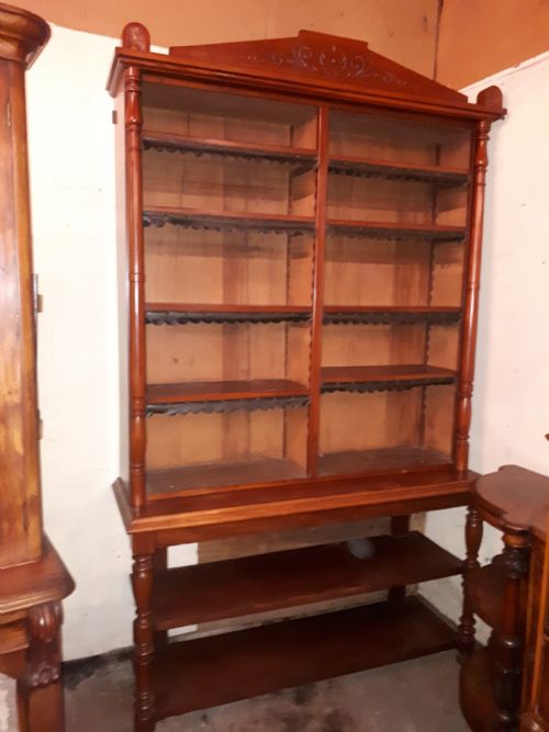Late Victorian Mahogany Library Bookcase