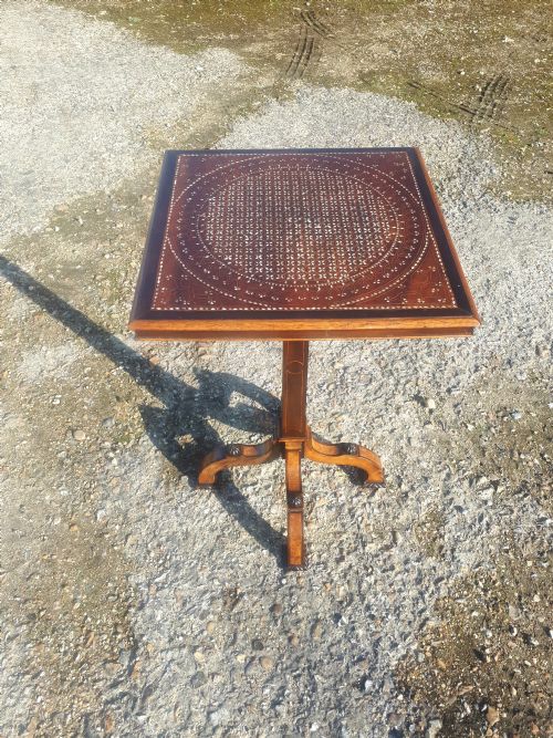 19th Century Inlaid Occasional Table in the Manner of Gillows