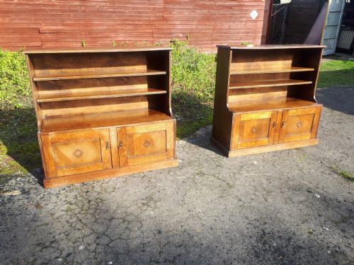 Pair of Oak Bookcases
