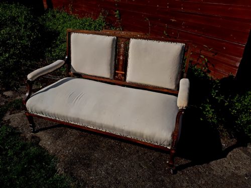 Good Quality Inlaid Rosewood Settee
