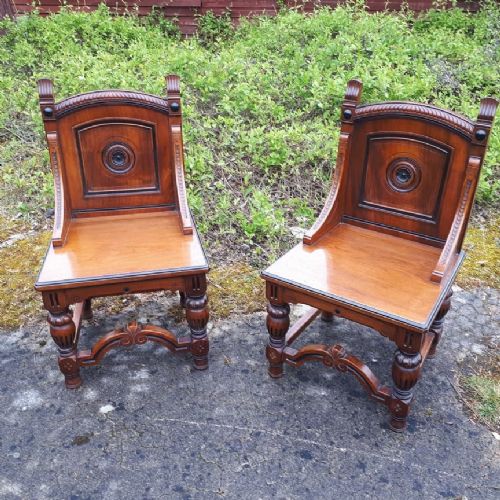 Good Quality Pair of Larger Than Normal Hall Seats.