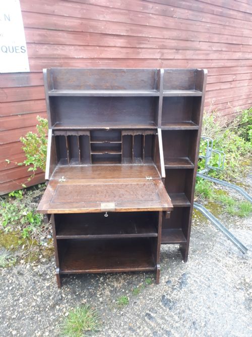 Liberty and Co Oak Compact Oak Bureau Bookcase