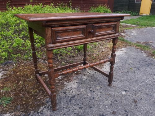 OAK SINGLE DRAWER SIDE TABLE - ADDITIONAL PHOTO 1