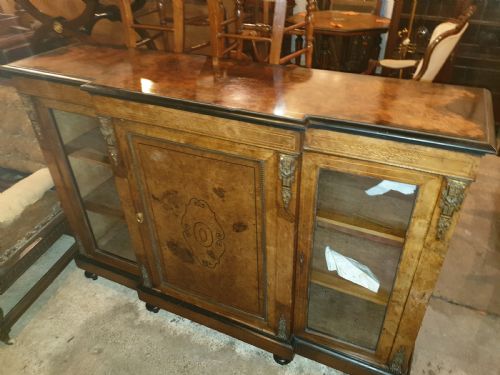 19th Century Inlaid Walnut Side Cabinet