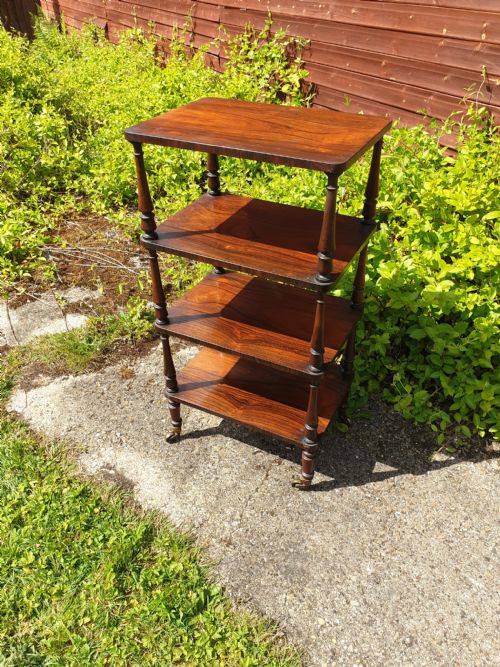 Good Quality Regency Rosewood 4 Tier Etagere.