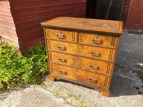 Good Victorian Walnut Chest of 2s+3l Drawers