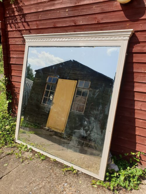 Large Edwardian Shop Wall Mirror