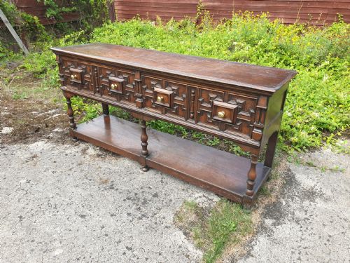 Good Solid Oak 2 Drawer Dresser Base.
