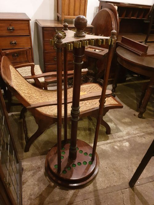 Late 19th Century Revolving Snooker Cue Stand