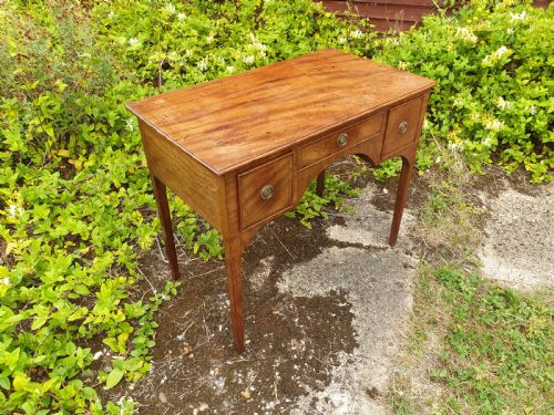 Early 19th Century 3 Drawer Inlaid Side Table