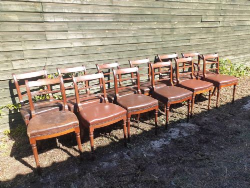 Set of 12 19th Century Dining Chairs (10+2)