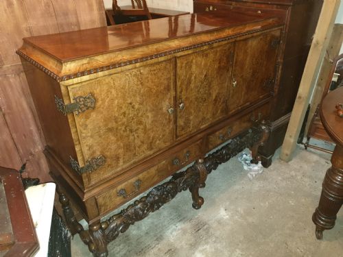 Good Early 20th Century Walnut Side Cabinet.