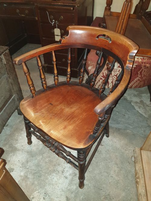Good Original Untouched Smokers Bow Desk Armchair