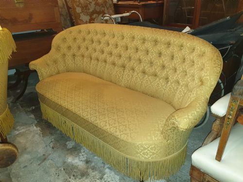 Early 20th Century Button Back Sofa