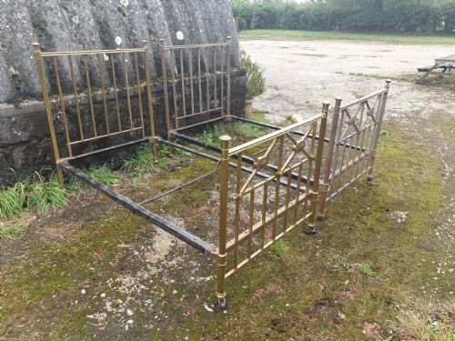 Pair of Late Victorian(3 Foot 6 Inch) Brass Single Beds