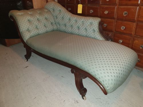 Victorian Mahogany Single Ended Chaise Longue
