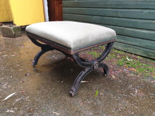 Victorian Ebonised Centre Stool