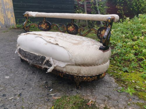 Unusual 19th Century Decorated Sofa.