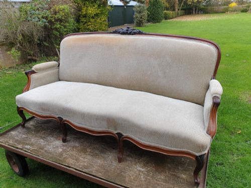 Late 19th Century Rosewood Frame Sofa