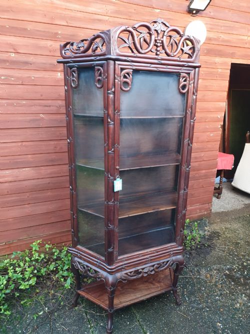 Carved Chinese Display Cabinet