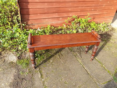 Victorian Mahogany Window Seat