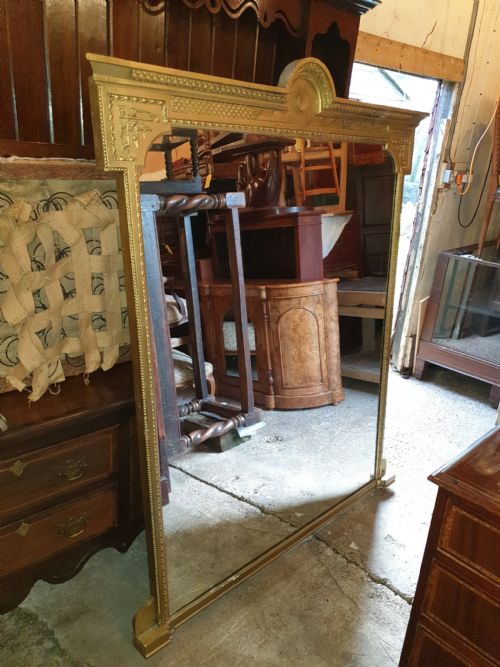 Large Late Victorian Hall Mirror
