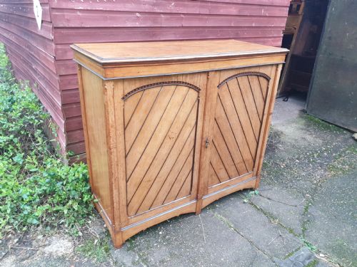 Good Sized Panelled Oak Country House Cupboard