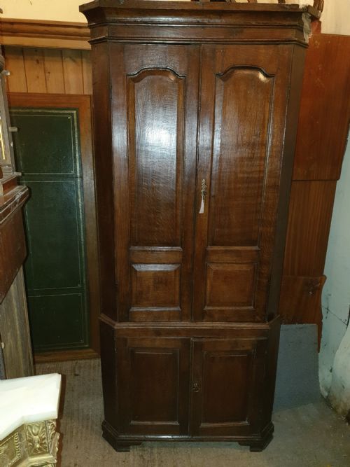 Late Georgian Oak Corner Cupboard