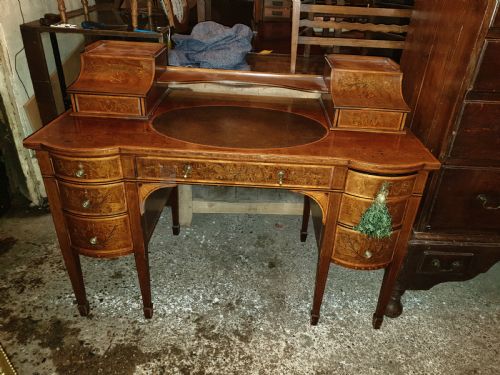 Edwardian Inlaid Mahogany Writing Desk.