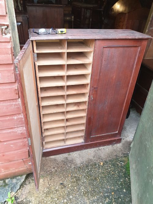 Early 20th Century Fitted Office Cabinet