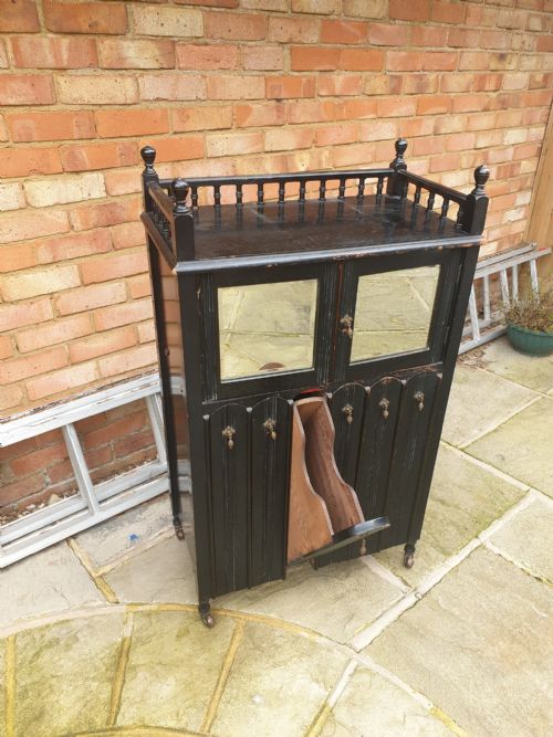 Late Victorian Ebonised Music Cabinet.