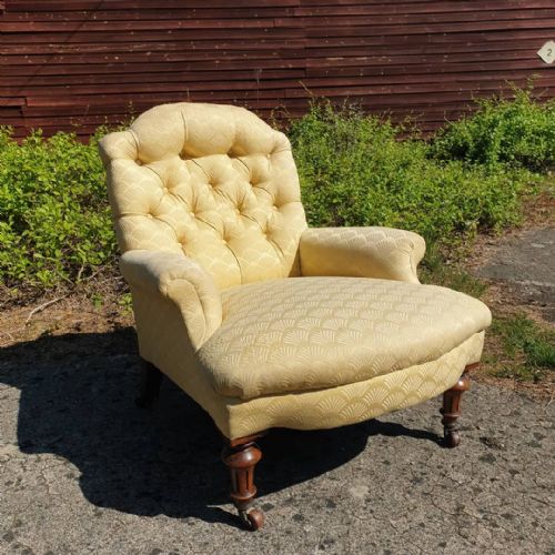 Victorian Upholstered Bedroom Armchair