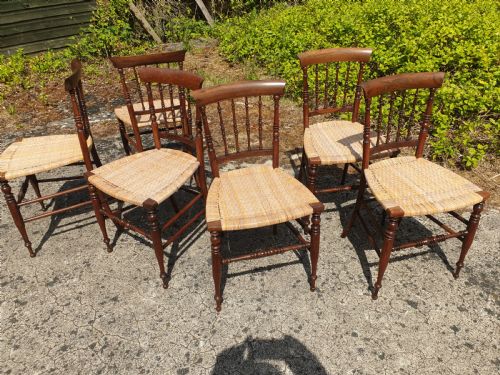Set of 6 Rosewood Occasional Chairs.