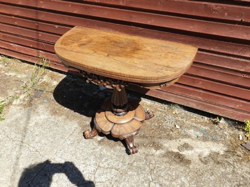 Early Victorian Rosewood Swivel Top Games Table