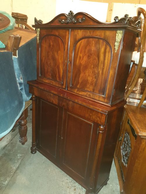 Regency Mahogany 2 Part Cabinet.