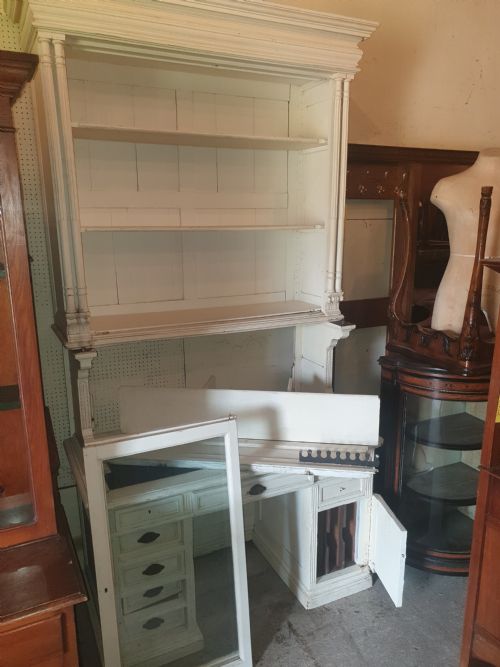 Large Late 19th Century House Keepers Bookcase Desk.
