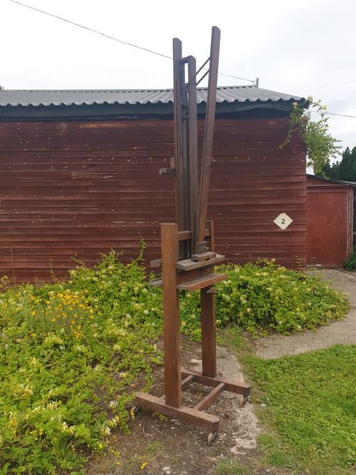 Large Usual Double Sided Oak Picture Easel