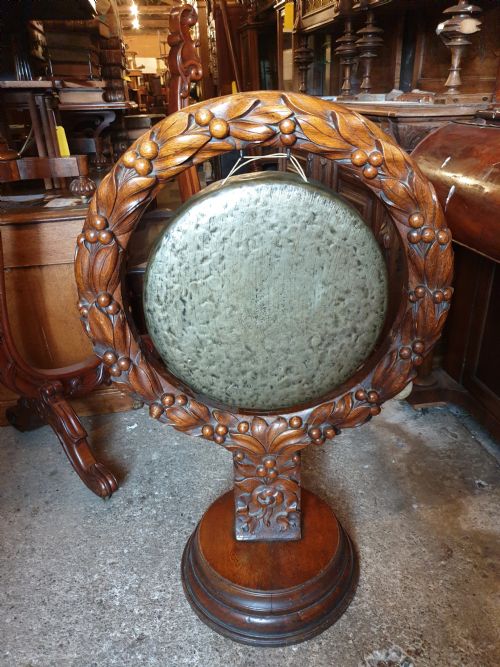 Large Carved Country House Dinner Gong