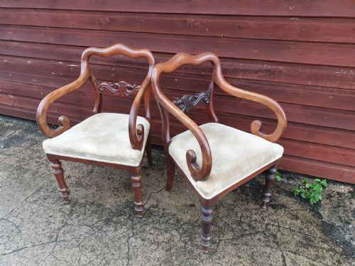 Pair of Mid 19th Century Desk Armchairs