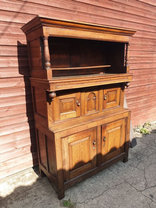 Antique Oak 3 Section Tridarn