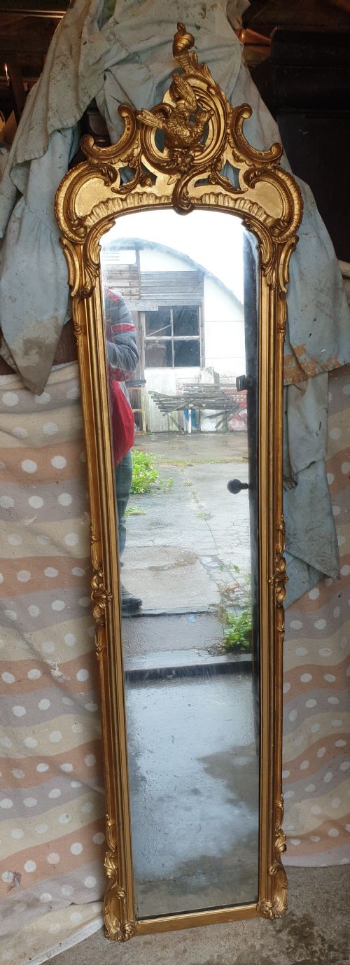 Mid 19th Century Gilt Pier Mirror.
