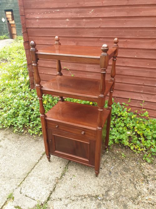 Mid Victorian Mahogany 3 Tier Whatnot