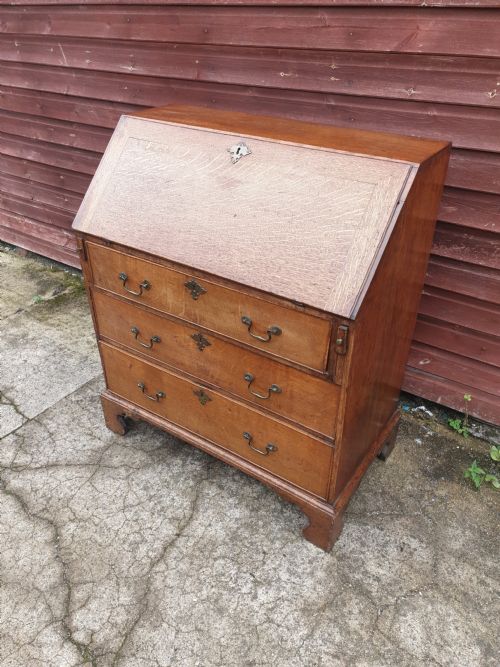 Late Georgian Oak Bureau
