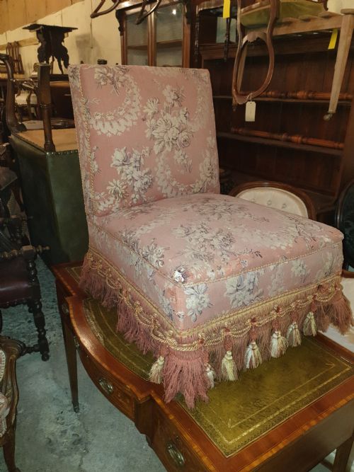 Late Victorian Nursing Chair.stamped Castors