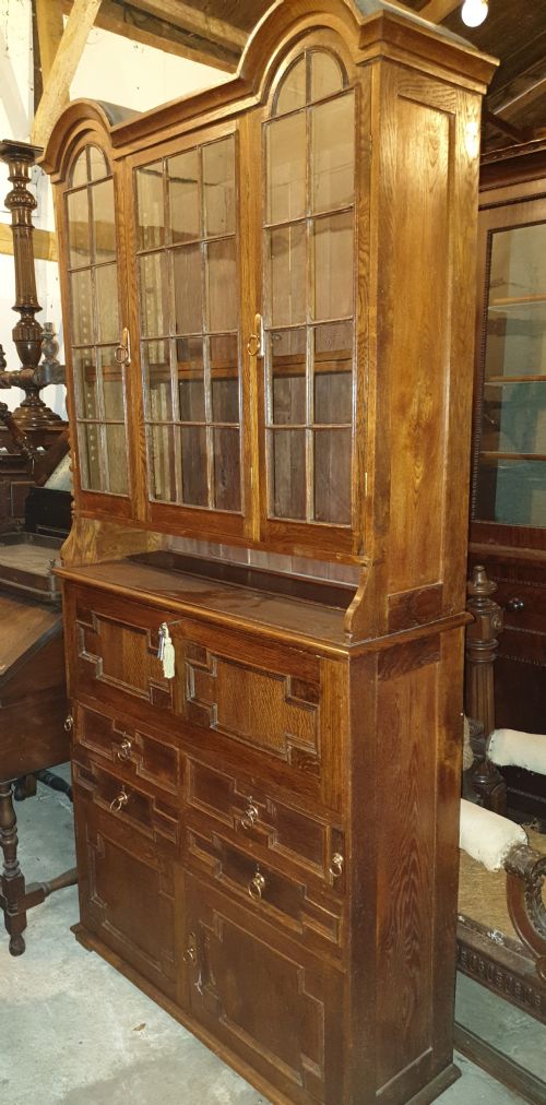 Oak Cabinet Bookcase