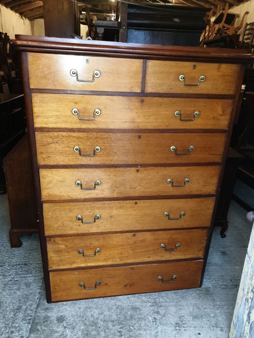 Good Large Practical Victorian Chest of Drawers.