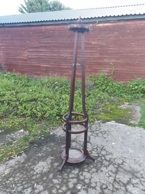 Edwardian Mahogany Hat and Coat Stand