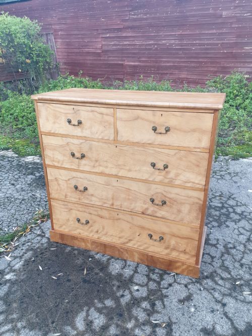 Victorian Satin Birch Chest of Drawers