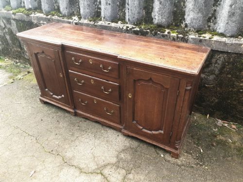 19th Century Oak Dresser Base